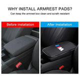BMW M Power Car Central Center Console Armrest Box Pad Mat Protective Covers
