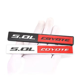 Ford 5.0L COYOTE Logo Metal Car Rear Sticker Auto Body Emblem Badge Decal