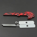 Dodge SRT Metal Car Front Grille Emblem Auto Body Side Sticker Decal