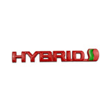 13.4x2cm Car Trunk Front Girlle Badge Sticker for Toyota Hybrid Yaris Avalon Auto Whole Body Emblem Decal Exterior Accessories