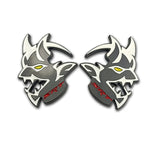 2pcs Dodge Demon SRT Metal Car Stickers Fender Side Badge Emblem