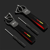 Audi RS Sline Car Logo Suede Keychain Keyring Pendant