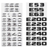 Mercedes Benz E53 E55 E63 E200 E220 E230 E240 E250 E260 Car Rear Emblem Badge Sticker