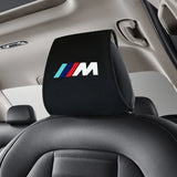 BMW M Power Car Interior Anti-dust Headrest Cover Cotton Neck Pillow Case