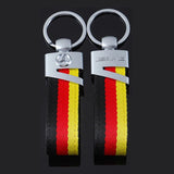 Mercedes Benz AMG Metal Nylon Webbing Car Keychain Keyring
