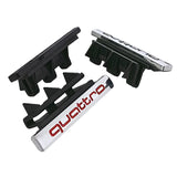 Audi Quattro ABS Car Front Grille Emblem Badge Decal