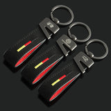 Volkswagen VW R Logo Suede Car Keychain Pendant Key Chain Holder