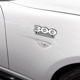 Jeep 300 TOURING Logo Metal Car Fender Side Sticker Rear Emblem Badge Decal