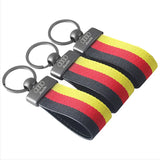 Audi Car Logo Nylon Webbing Keyring Keychain