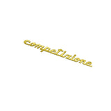 Abarth 595 Competizione Turismo Logo Metal Car Body Emblem Badge Rear Sticker Decal