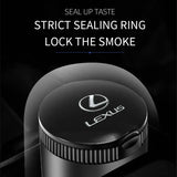 Lexus Metal Car Ash Tray Auto Ashtray Cigarette Holder Box with LED Light