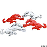 2pcs Ford Bronco Horse Logo ABS Car Body Side Sticker Emblem Badge Decal