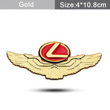 Lexus Metal Wings Car Rear Sticker Auto Window Emblem Badge Decal