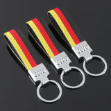 Audi Nylon Webbing Car Logo Keyring Keychain