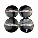 4pcs/set 56mm MINI Cooper Car Wheel Center Hub Cap Sticker Decal