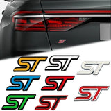 Ford ST Logo Metal Car Rear Sticker Auto Body Emblem Badge Decal