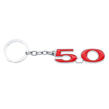 Ford 5.0 Logo Metal Car Keychain Keyring