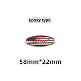 58x22mm Ford Epoxy Aluminum Car Steering Wheel Emblem Sticker Decal