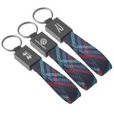 Volkswagen VW R Oxford Webbing Car Keychain Pendant Key Chain Holder