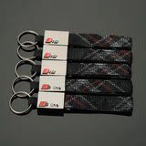 Audi RS Sline Car Logo Oxford Webbing Metal Keyring Pandant
