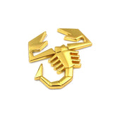 Abarth Scorpion Logo Metal Car Body Sticker Auto Rear Emblem Badge Decal