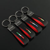 Honda VTEC Logo Suede Car Keychain Pendant Key Chain Holder