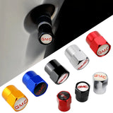 4pcs/set GMC Car Air Valve Stem Cap Auto Tyre Valve Covers