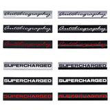 Land Rover Autoliography Supercharged ABS Car Rear Sticker Decal Emblem Badge