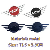 Metal Car Front Sticker for Mini Cooper Logo Countryman Clubman JCW F55 F56 R55 R56 R60 F60 Auto Rear Emblem Badge Accessories