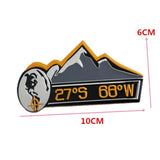 Jeep Mountain Metal Car Rear Sticker Auto Trunk Emblem Badge Decal