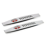 2pcs Toyota TRD Metal Car Fender Side Badge Decal Rear Emblem Sticker