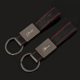 Audi RS Sline Car Logo Leather Keychain Key Holder Keyring