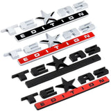 Jeep Texas Edition ABS Car Rear Sticker Decal Auto Body Side Emblem Badge