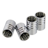 4pcs/set Mercedes Benz Brabus Logo Car Air Valve Stem Caps Auto Tyre Valve Covers