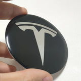4pcs/set 56mm/65mm Tesla Car Wheel Center Hub Sticker Decal
