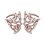 Dodge Demon Logo Metal Car Rear Sticker Fender Side Emblem Badge Decal