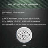 4pcs/set 65mm Toyota Car Wheel Center Hub Cap Sticker Decal