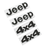 Jeep 4x4 Metal Car Rear Sticker Decal Auto Car Front Emblem Badge