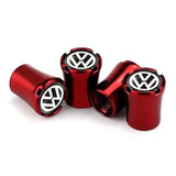 4pcs/set Volkswagen VW Logo Car Air Valve Stem Caps Auto Tyre Valve Covers