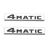 1Pair Mercedes Benz 4MATIC Logo Metal Car Sticker Badge