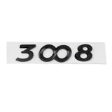 Peugeot 206 207 208 301 307 308 2008 3008 4008 5008 ABS Car Rear Sticker Trunk Letter Emblem Badge Decal