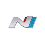 Hyundai N Logo Metal Car Rear Sticker Trunk Emblem Badge Decal