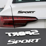 Metal Car Sticker Rear Trunk 3D SPORT Emblem Grille Badge for Highlander Carmy Avalon Prius Corolla Yaris Hilux Styling