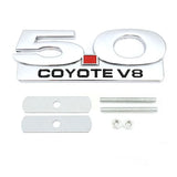 Ford 5.0 Logo Metal Car Front Grille Emblem Badge