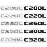 Mercedes Benz C200L C220L C260L C300L C320L ABS Car Rear Sticker