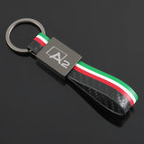 Audi A2 Logo Leather Car Keychain Keyring Pendant