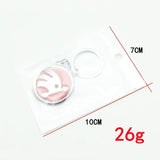 Skoda Logo Metal Car Key Rings Keychain Pendant