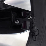 4pcs/set GMC Logo Car Air Valve Stem Cap Auto Tyre Valve Covers with Wrench