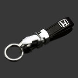 Honda Leopard PU Leather Car Keychain Key Ring Pendant