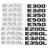 Mercedes Benz E200L E260L E300 E320L E320 E350L E350 E500 E550 ABS Car Rear Sticker Emblem Badge